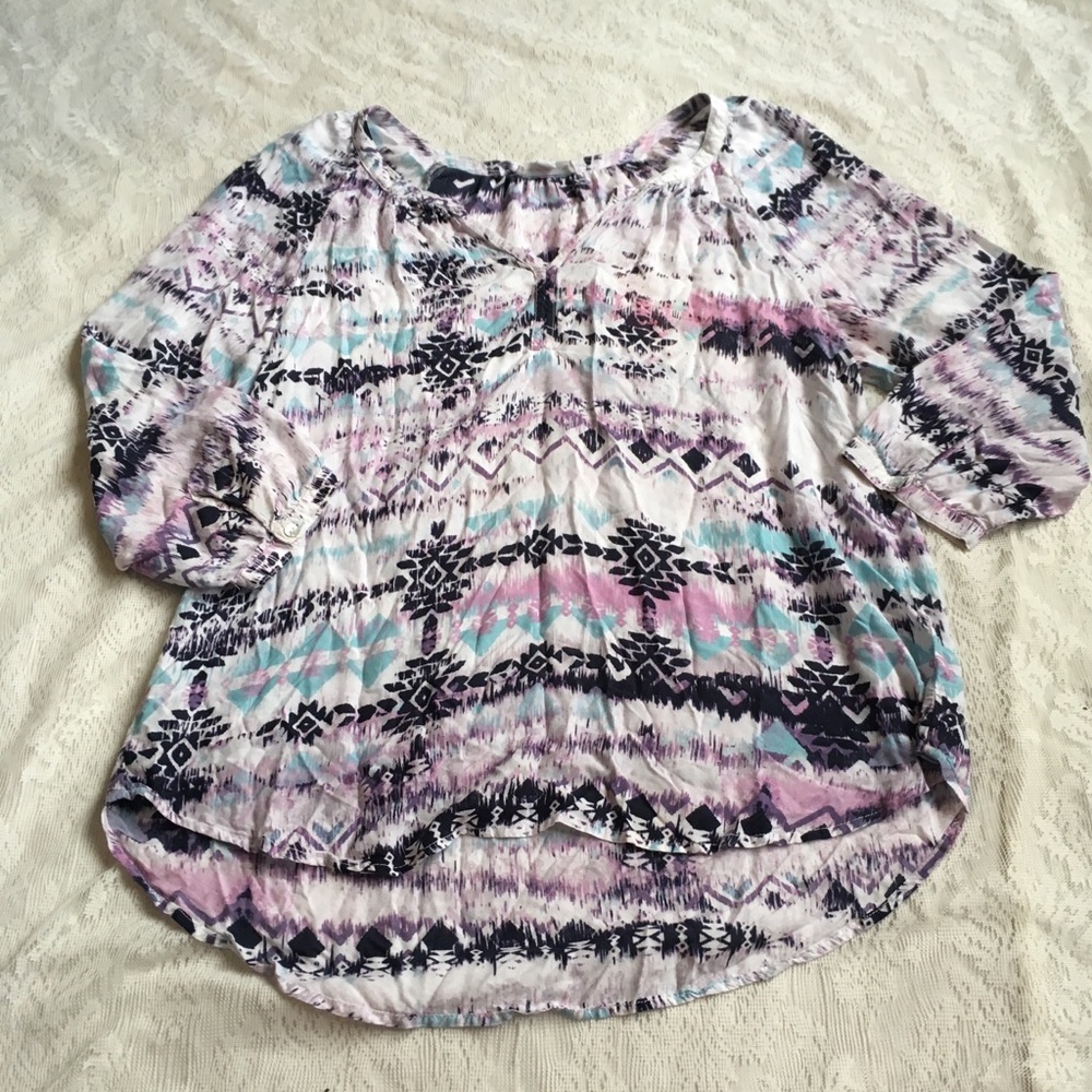 Beachlunchlounge boho patterned viscose fl…
